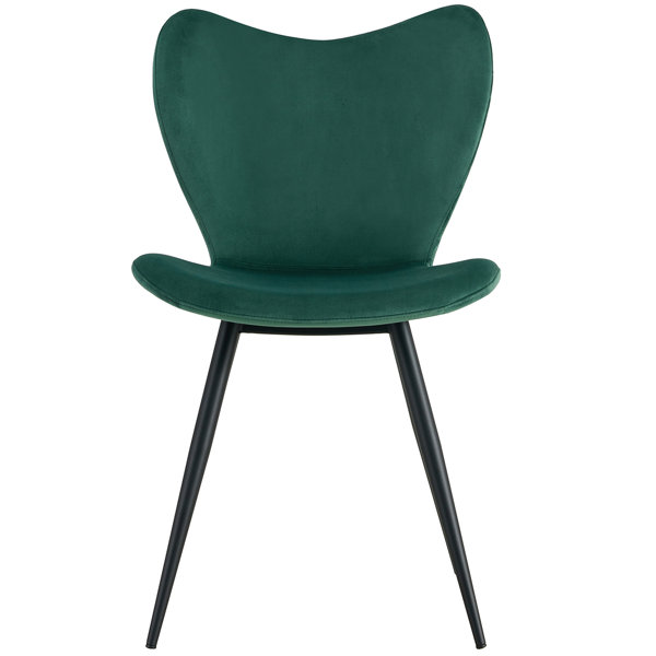 Corrigan Studio® Velvet Dining Chairs Set Of 2, Modern Kitchen Chair